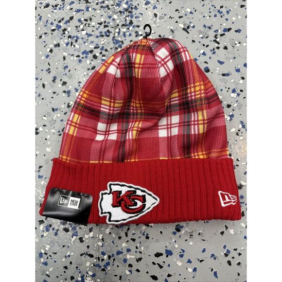 NEW - 2024 New Era Cold Weather Statement Knit Beanie (Kansas City Chiefs) New - Picture 1 of 3